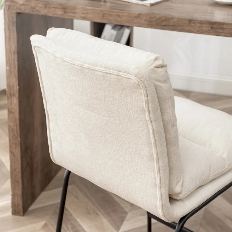 Roundhill Milos Upholstered 26-inch Counter Height Stools, Set of 2