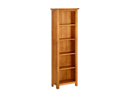 5-shelf bookcase 45x22x140 Solid oak wood 15877AVXB