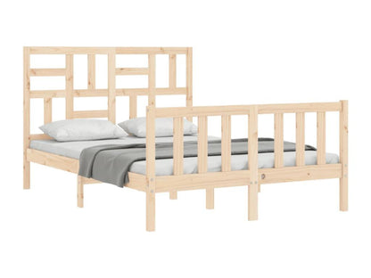 Bed frame without mattress solid pine wood 19222LKQN