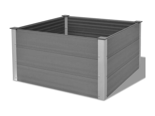 Parisianestop raised garden bed 100x100x54 cm Grey 15510NZGT