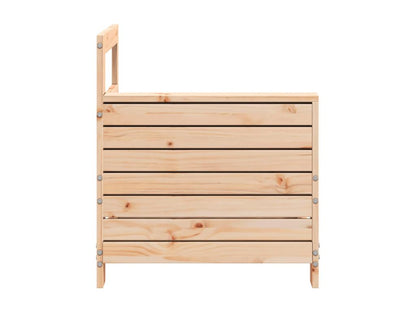 Garden sofa with armrest, 69x62x70.5 cm, solid pine wood, 83402POSU