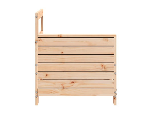 Garden sofa with armrest, 69x62x70.5 cm, solid pine wood, 83402POSU