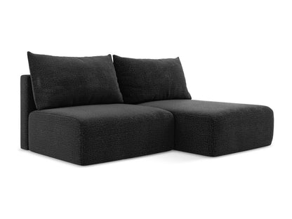 Right-hand corner sofa bed without armrests, Parisianestop - anthracite - Parisianestop 57196CTAV
