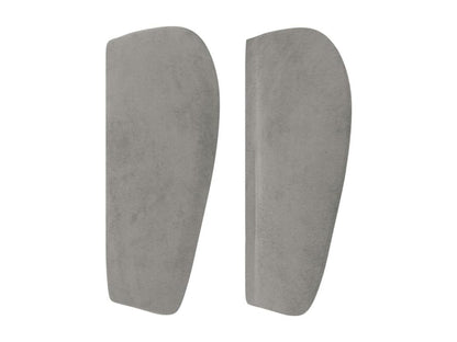 Headboard with wings, light grey, 183x23x78/88 cm, velvet, 10462UOEX