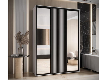 Parisianestop 2 Sliding Door Wardrobe 205.2/180/45 3 Doors White/White 29291BYVM
