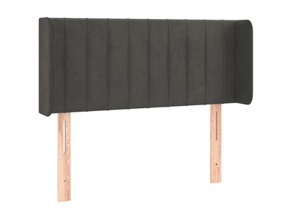 LED Headboard, Dark Grey, 103x16x78-88 cm, Velvet, 18488CXFE