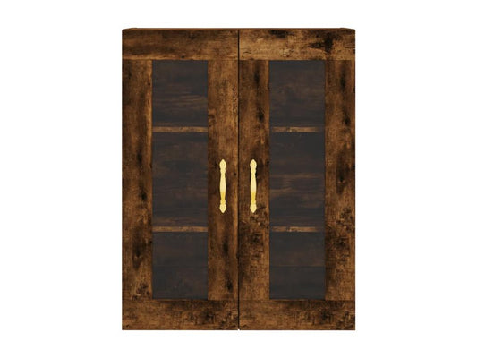 Tall sideboard, smoked oak, 69.5x34x180 cm, engineered wood, 71907AULQ