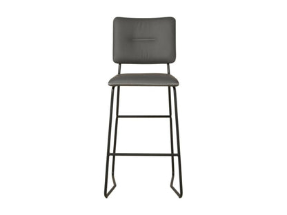 Set of 2 Parisianestop Bar Stools 112cm Grey 06660SEJC