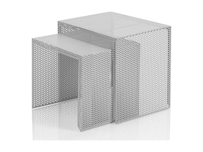 Parisianestop Matte Grey Metal Nesting Side Tables - Set of 2 54081UMCM