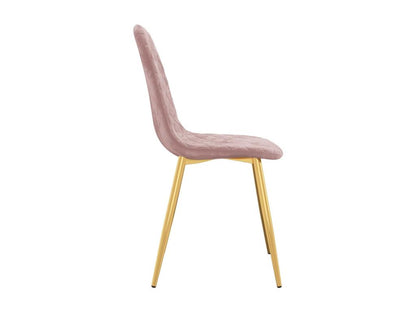 2-Piece Pink Velvet Dining Chairs 13 18293QWHD