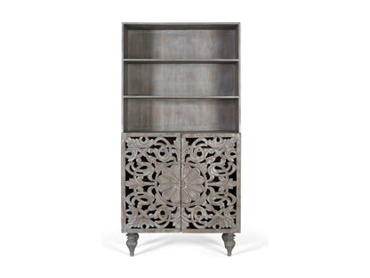 Solid mango wood bookcase 180 cm 36823GSZJ