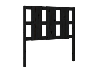 Black Headboard 105.5x4x100 cm Solid Pine Wood 20422ZTIT