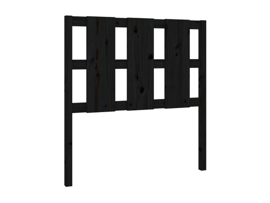 Black Headboard 105.5x4x100 cm Solid Pine Wood 20422ZTIT
