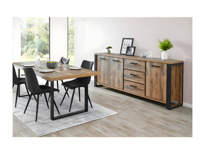 Parisianestop - 230cm Table Set with 3-Door, 3-Drawer Buffet 34002UROD
