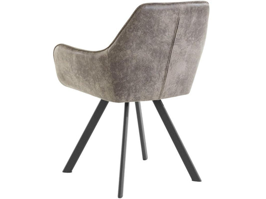 Armchair 1 pack in grey velvet 84780HKVC