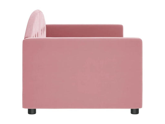 Pink daybed 80x200 cm velvet 64308DFKE