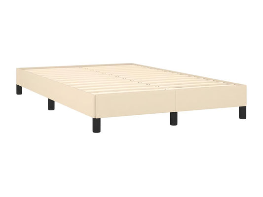Bed frame without mattress cream 120x190 cm fabric 61310HZWV