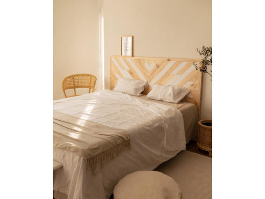 Ethnic pine wood headboard 165x80cm - Maisonpuretop 49391LBGB