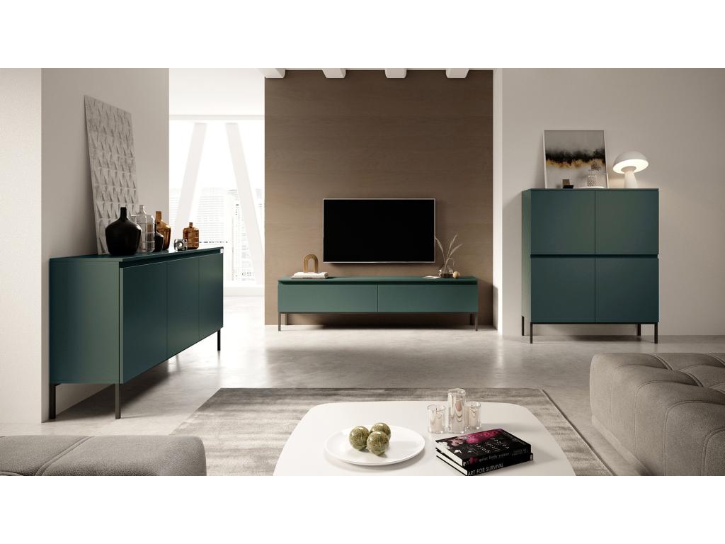 TV stand - 150 cm - Dark green - Maisonpuretop 22781SRJZ