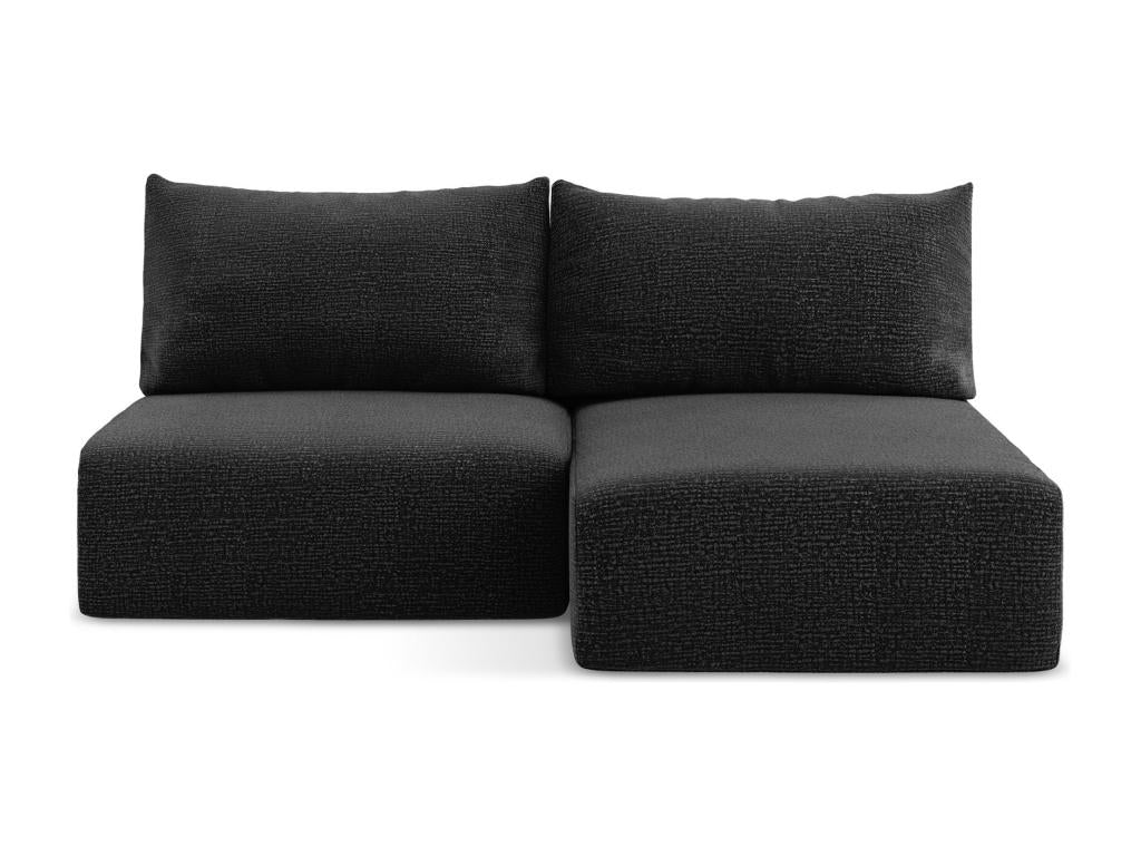 Right-hand corner sofa bed without armrests, Parisianestop - anthracite - Parisianestop 57196CTAV