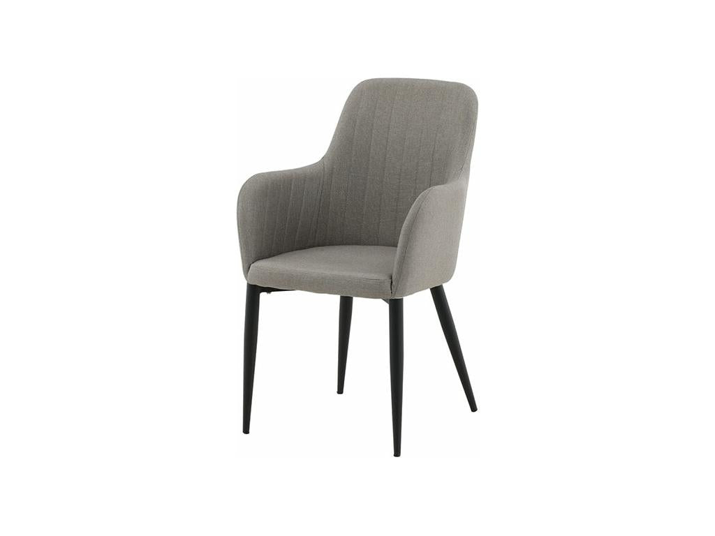 Maisonpuretop dining chair with gray armrests. 65055YCVE
