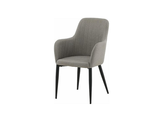 Maisonpuretop dining chair with gray armrests. 65055YCVE