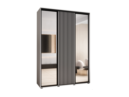 Maisonpuretop 2 Sliding Door Wardrobe 235.2/170/60 3 Doors White/White 74012NIZK