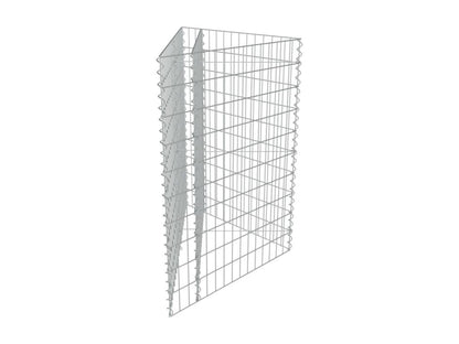Raised Gabion Bed, Galvanized Steel, 75x75x50 cm, 17246OWRC