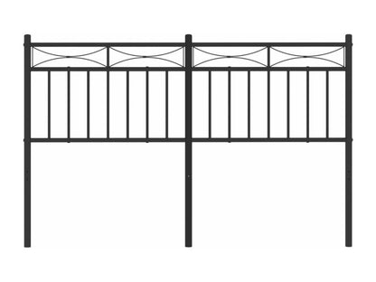 Black metal headboard 135 cm 21512ICAX