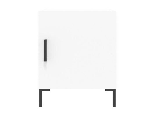 2-piece bedside tables, white, 40x40x50 cm, engineered wood, 71214MYPE