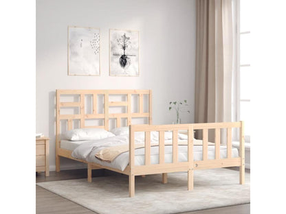 Bed frame without mattress solid pine wood 19222LKQN