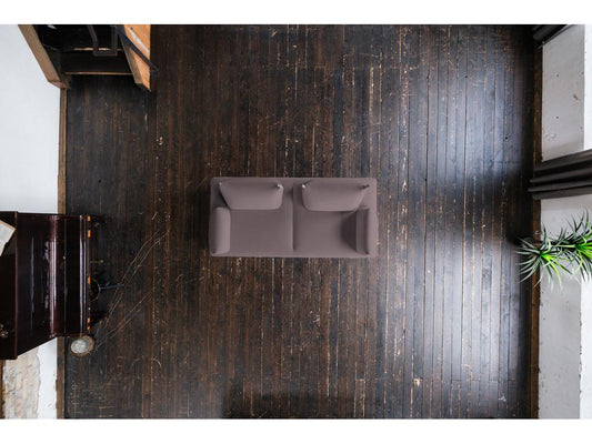 Sofa bed - Violet woven fabric - Maisonpuretop 51879PFIE