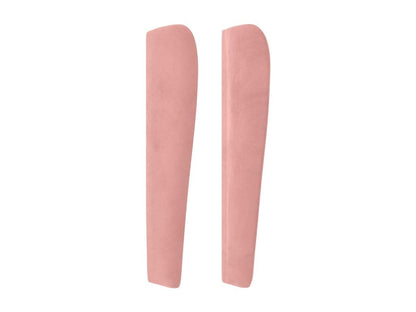 Headboard with wings, Pink, 83x23x118/128 cm, Velvet, 45178BUFP