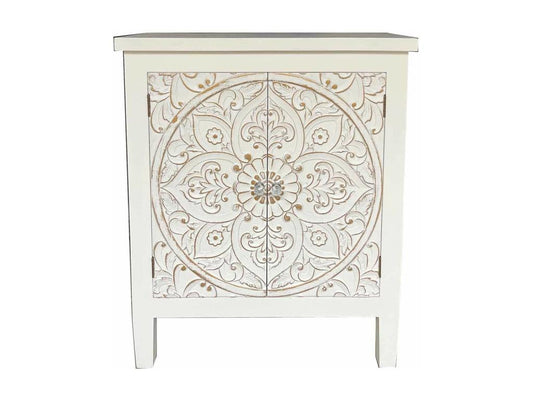 Wooden sideboard with 2 doors, 68x27.5x82 cm, 14398IRAO