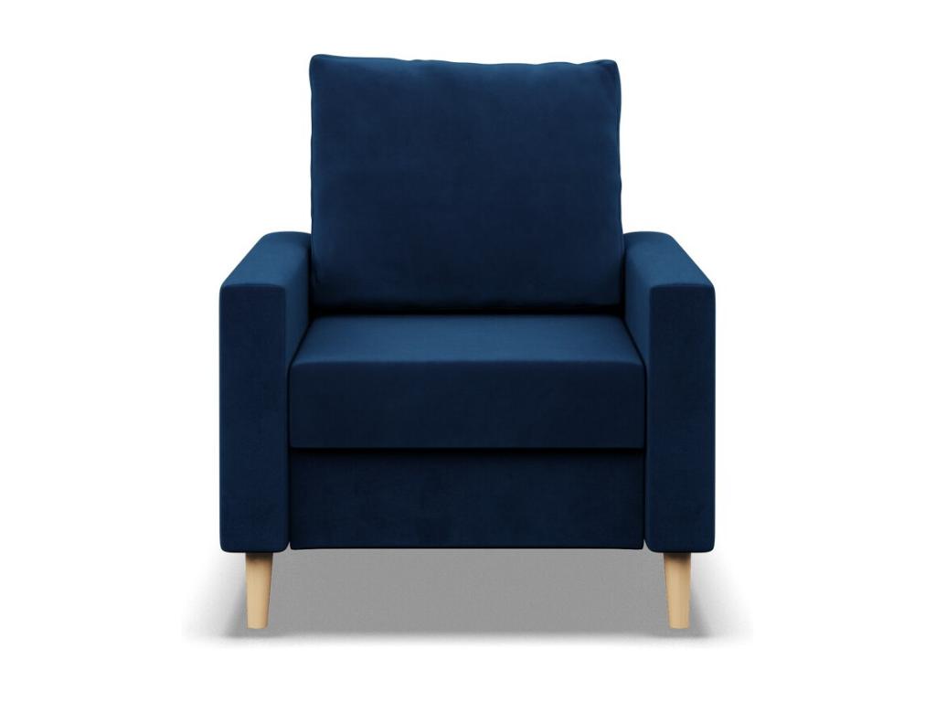 Lounge chair for the living room, reversible cushion, Blau 16933BRUD
