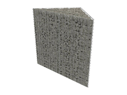 Raised Gabion Bed, Galvanized Steel, 75x75x50 cm, 17246OWRC