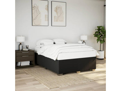 Black Bed Frame 160x200 cm Fabric 82302MJQQ
