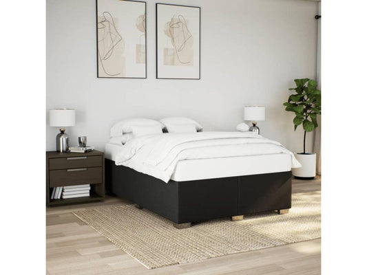 Black Bed Frame 160x200 cm Fabric 82302MJQQ