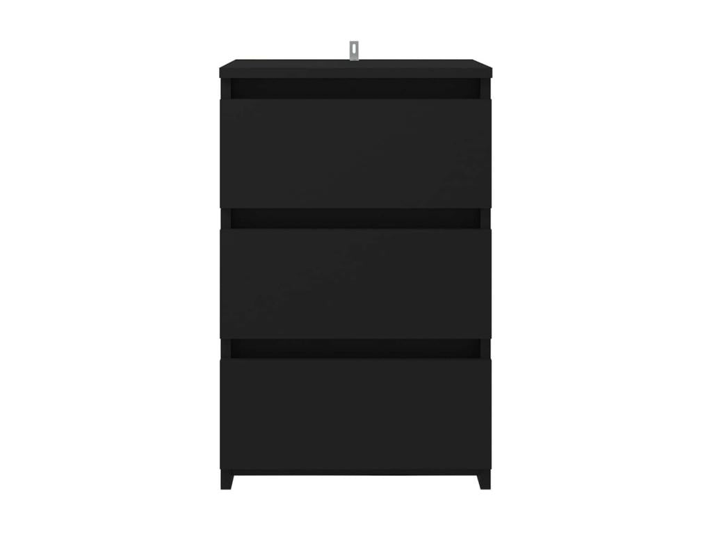 2-piece bedside tables, black, 40x35x62.5 cm, 89668RSUJ