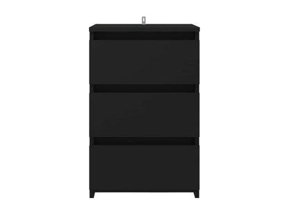 2-piece bedside tables, black, 40x35x62.5 cm, 89668RSUJ
