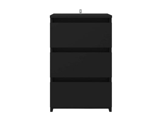 2-piece bedside tables, black, 40x35x62.5 cm, 89668RSUJ