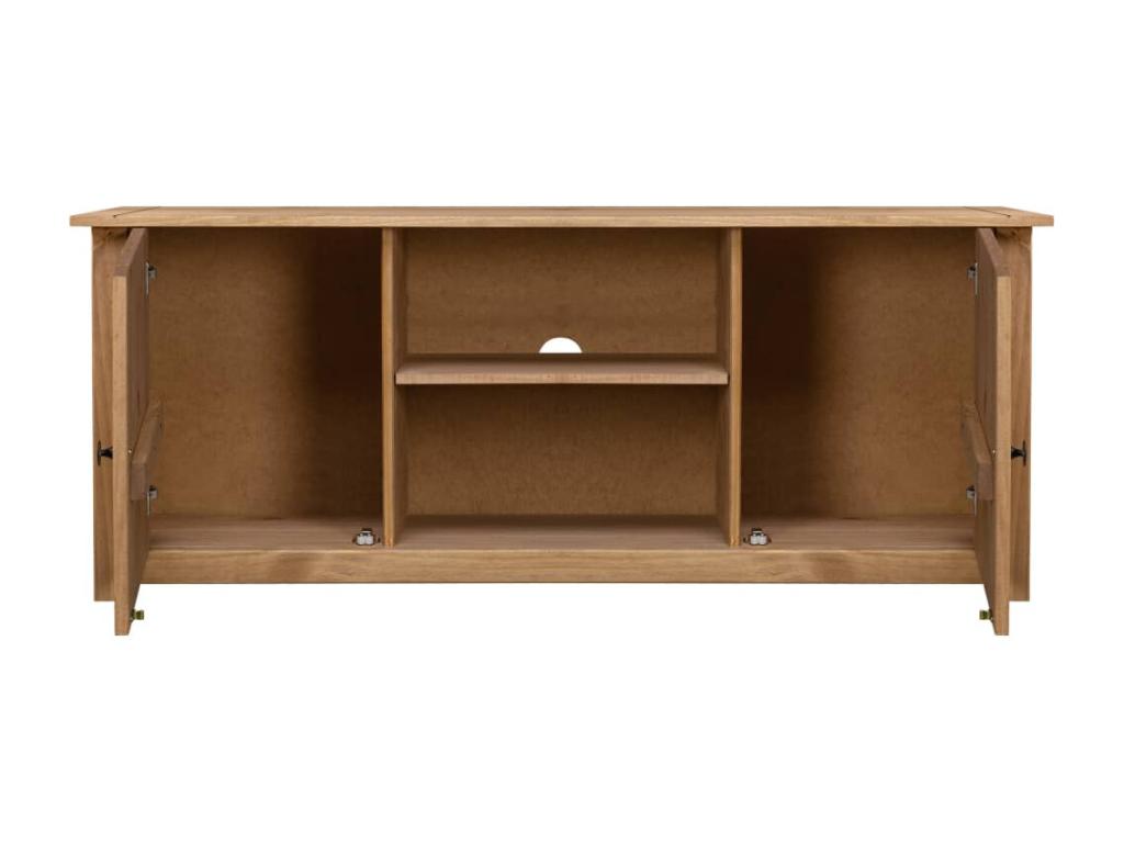TV stand 120x40x50 cm Solid pine wood Parisianestop range 91208LXUB