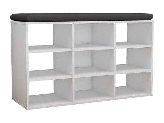 Parisianestop Wooden Bench Shoe Cabinet Shoe Rack Seat Chest 9 Compartments Parisianestop XS White 17385GVHQ