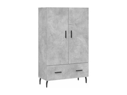 Highboard, concrete grey, 69.5x31x115 cm, engineered wood, 97209JBOX
