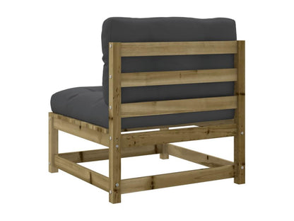 4-piece garden furniture set with cushions, impregnated pine wood 99973YIGW