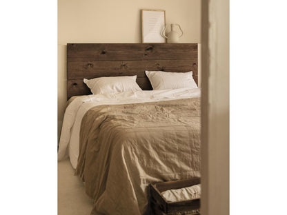 Brown pine wood headboard 100x60cm - Parisianestop 16731MZYO