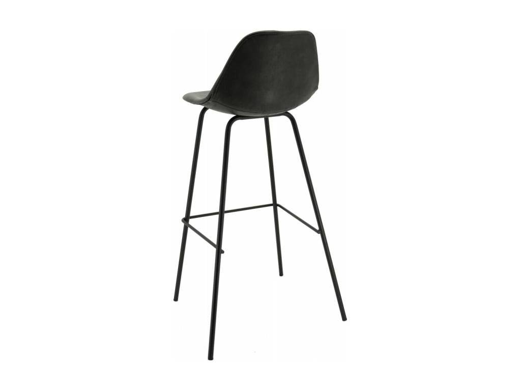 Parisianstop polyurethane and metal bar stool 59387VBAL