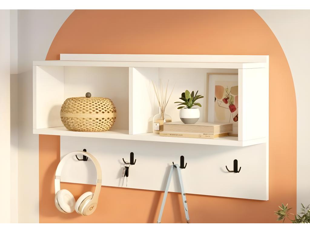 Maisonpuretop Coat Rack Wardrobe with Shelf - 92 cm White 51011RLVZ