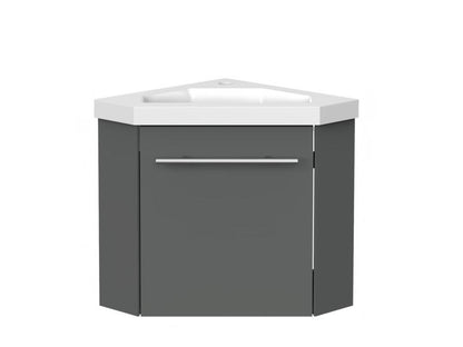 Bathroom storage unit, corner vanity unit, anthracite, 40 cm, Parisianestop 31312FCPZ