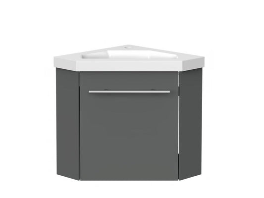 Bathroom storage unit, corner vanity unit, anthracite, 40 cm, Parisianestop 31312FCPZ